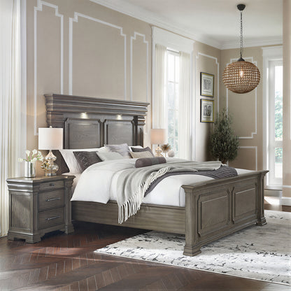 Picket House Furnishings - Paterson King 3PC Bedroom Set in Grey - B.10315.KB.NS2 view 2
