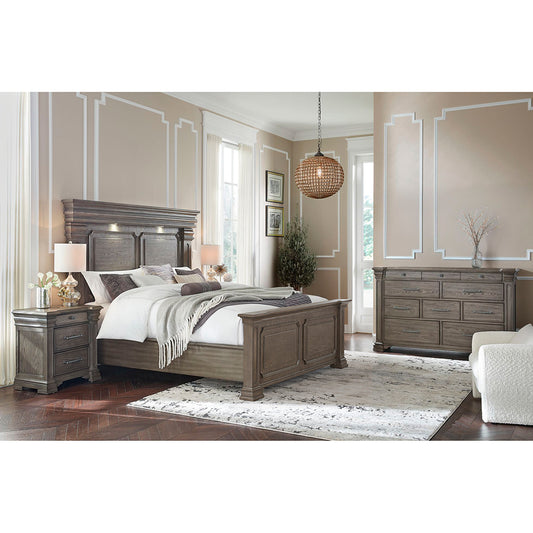 Picket House Furnishings - Paterson King 4PC Bedroom Set in Grey - B.10315.KB.NSDR view 2