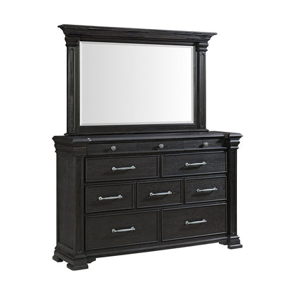 Picket House Furnishings -  Paterson King 5PC Bedroom Set in Black - B.10318.KB.5PC view 3