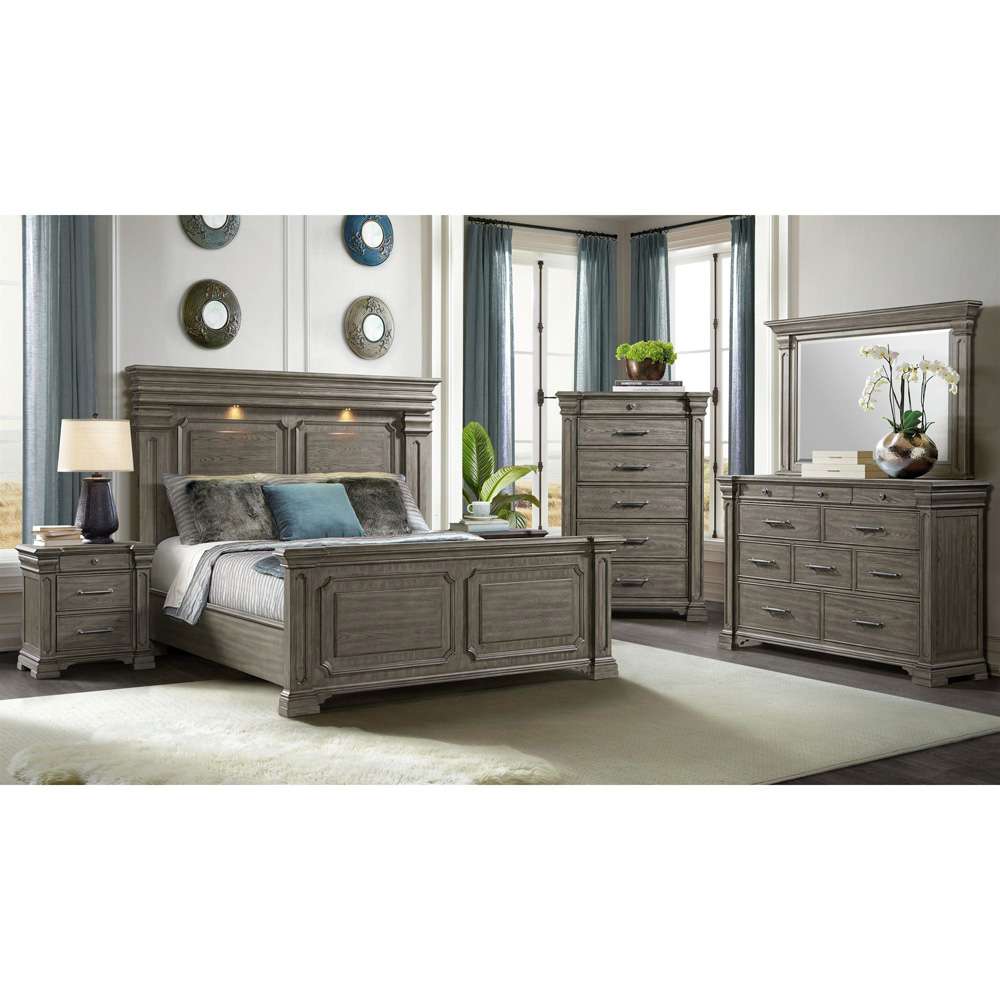 Picket House Furnishings - Paterson King Bed in Grey - B-10315-KB veiw 2