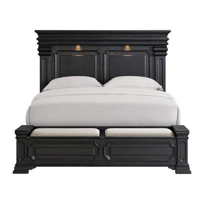 Picket House Furnishings -  Paterson King Storage Bed in Black - B.10318.KSB view 2