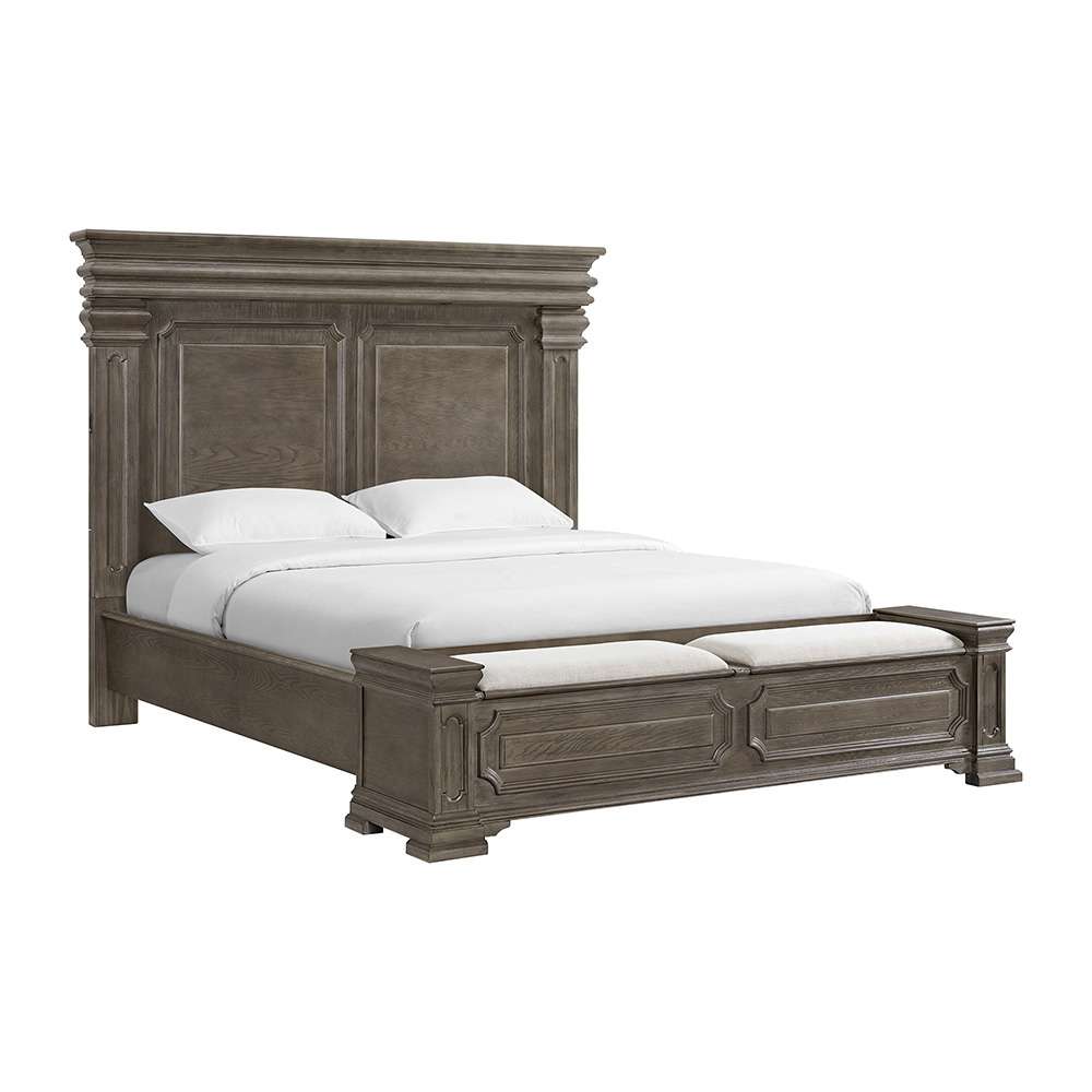 Picket House Furnishings - Paterson King Storage Bed in Grey - B-10315-KSB veiw 1