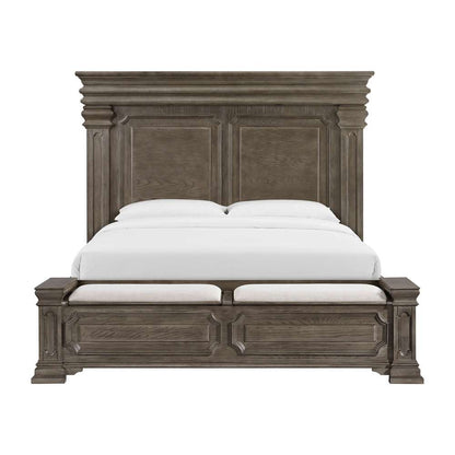 Picket House Furnishings - Paterson King Storage Bed in Grey - B-10315-KSB veiw 3