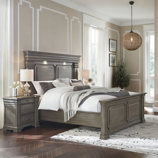 Picket House Furnishings - Paterson Queen 3PC Bedroom Set in Grey - B.10315.QB.NS2 view 2