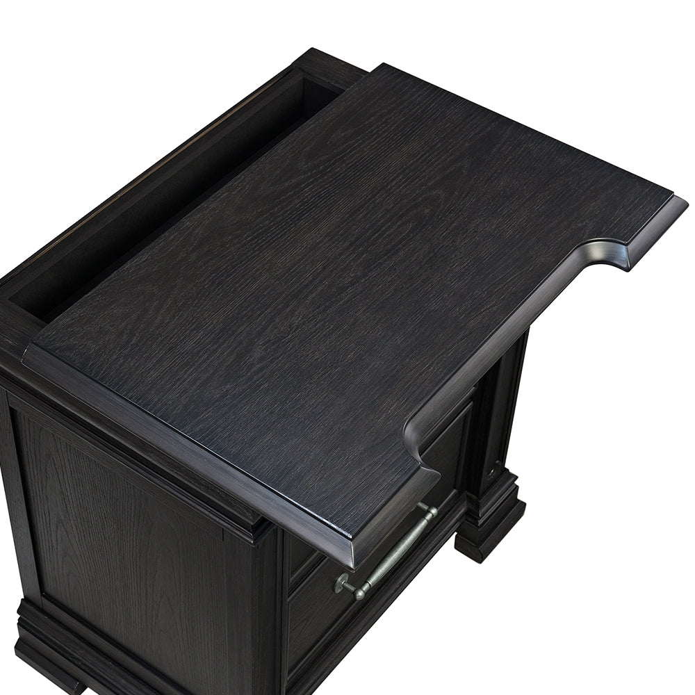 Picket House Furnishings - Paterson Queen 4PC Bedroom Set in Black - B.10318.QB.NSDR view 6