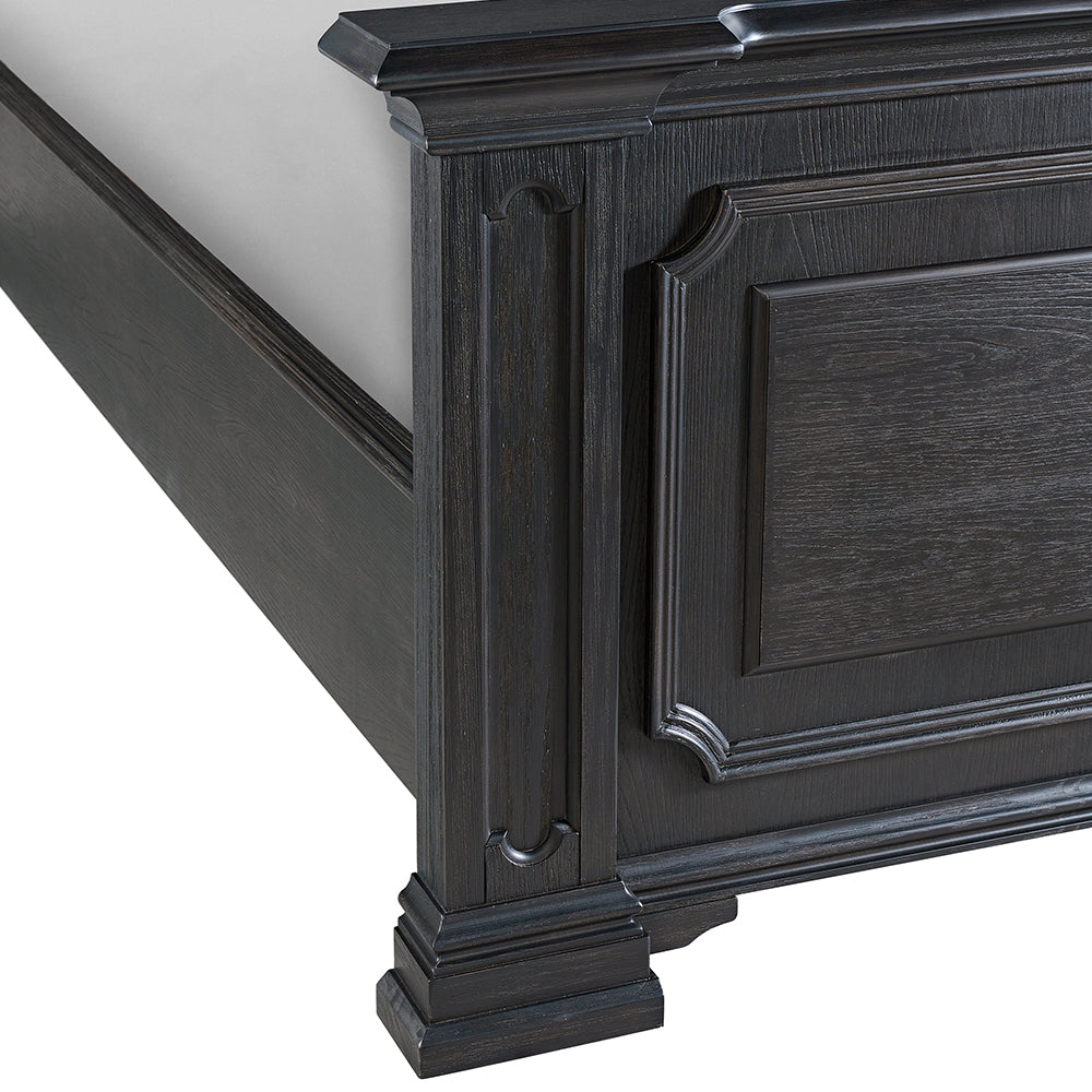 Picket House Furnishings - Paterson Queen 4PC Bedroom Set in Black - B.10318.QB.NSDR view 7