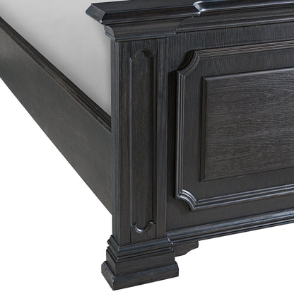 Picket House Furnishings - Paterson Queen 4PC Bedroom Set in Black - B.10318.QB.NSDR view 7