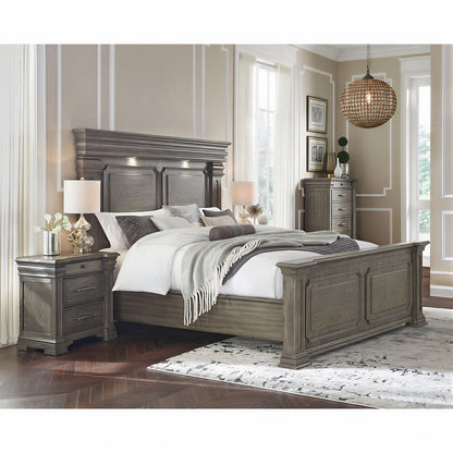 Picket House Furnishings - Paterson Queen 4PC Bedroom Set in Grey - B.10315.QB.NSCH view 2