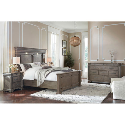 Picket House Furnishings - Paterson Queen 4PC Bedroom Set in Grey - B.10315.QB.NSDR view 2