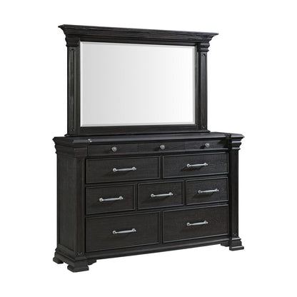 Picket House Furnishings -  Paterson Queen 5PC Bedroom Set in Black - B.10318.QB.5PC view 3