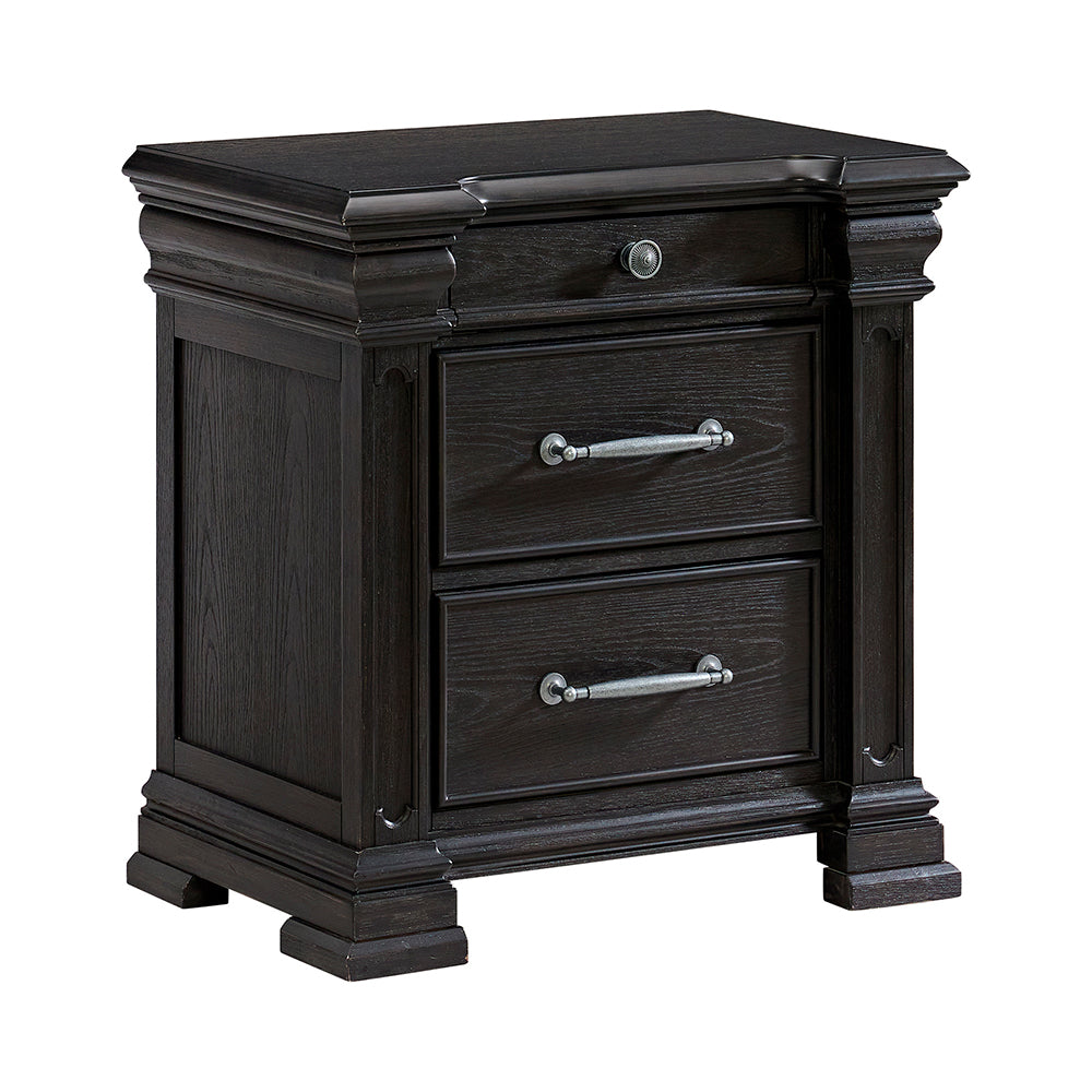 Picket House Furnishings - Paterson Queen 5PC Bedroom Set in Black - B.10318.QB.NSDRC view 3