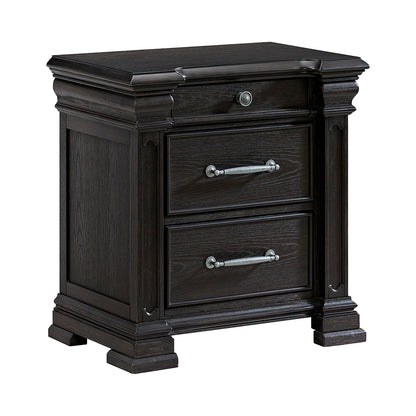 Picket House Furnishings - Paterson Queen 5PC Bedroom Set in Black - B.10318.QB.NSDRC view 3
