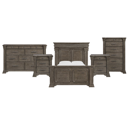 Picket House Furnishings - Paterson Queen 5PC Bedroom Set in Grey - B.10315.QB.NSDRC view 1