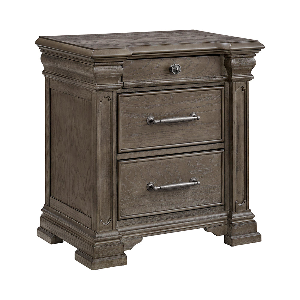 Picket House Furnishings - Paterson Queen 5PC Bedroom Set in Grey - B.10315.QB.NSDRC view 3
