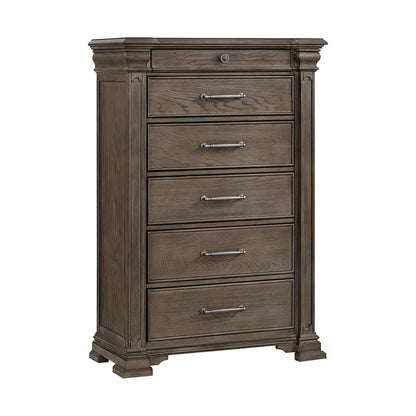 Picket House Furnishings - Paterson Queen 5PC Bedroom Set in Grey - B.10315.QB.NSDRC view 5