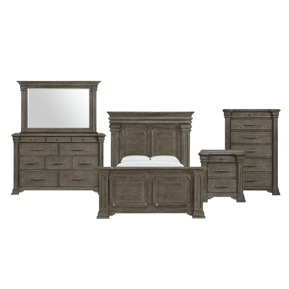 Picket House Furnishings - Paterson Queen 5PC Bedroom Set in Grey - B-10315-QB-5PC veiw 1
