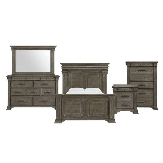 Picket House Furnishings - Paterson Queen 5PC Bedroom Set in Grey - B-10315-QB-5PC veiw 1