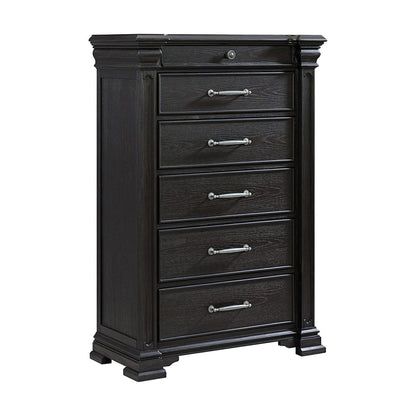 Picket House Furnishings -  Paterson Queen Storage 3PC Bedroom Set in Black - B.10318.QSB.3PC view 3
