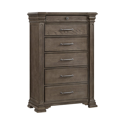 Picket House Furnishings - Paterson Queen Storage 4PC Bedroom Set in Grey - B.10315.QSB.NSCH view 3