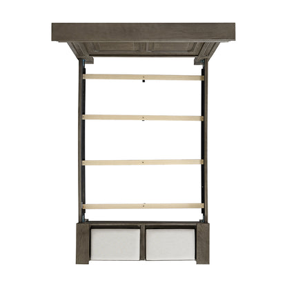 Picket House Furnishings - Paterson Queen Storage 4PC Bedroom Set in Grey - B.10315.QSB.NSCH view 5