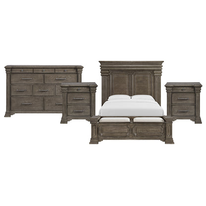 Picket House Furnishings - Paterson Queen Storage 4PC Bedroom Set in Grey - B.10315.QSB.NSDR view 1