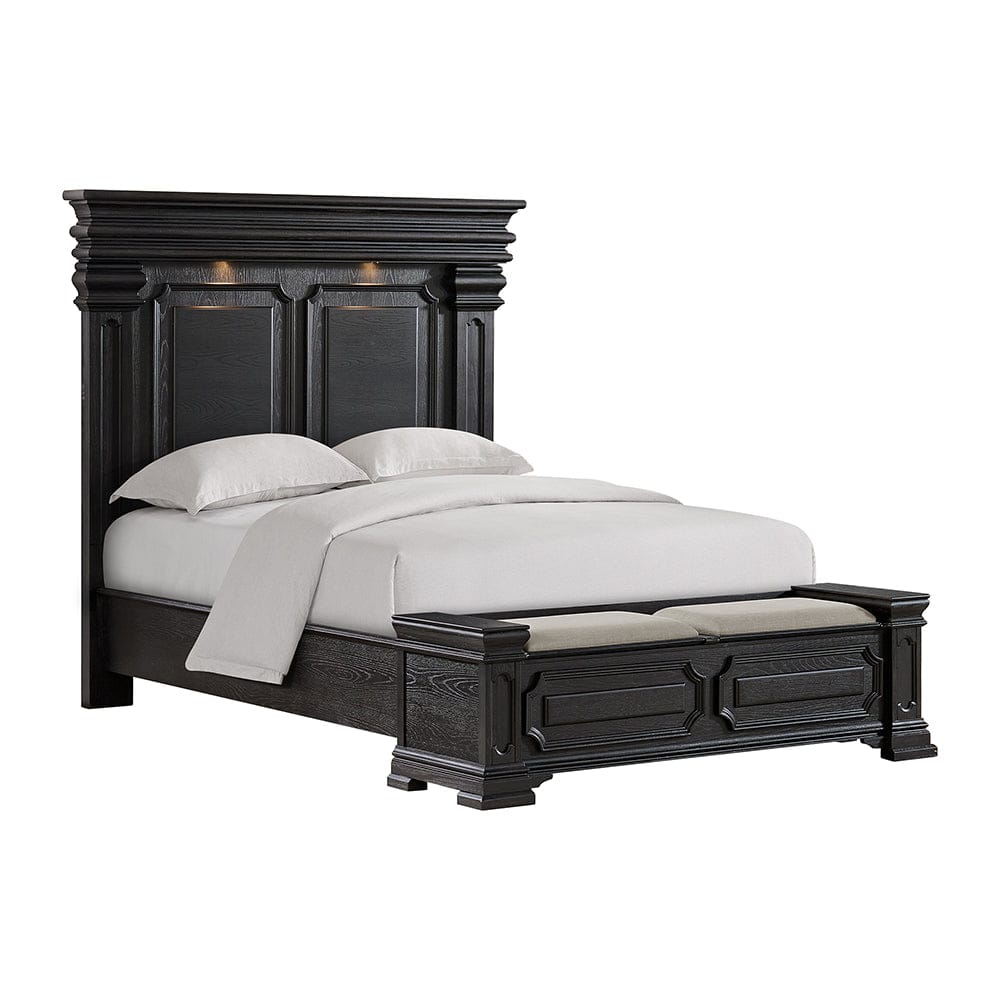 Picket House Furnishings -  Paterson Queen Storage 5PC Bedroom Set in Black - B.10318.QSB.5PC view 2