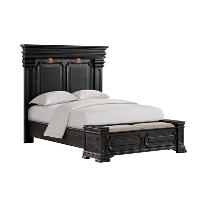 Picket House Furnishings - Paterson Queen Storage 5PC Bedroom Set in Black - B.10318.QSB.NSDRC view 2
