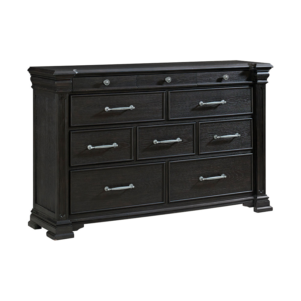 Picket House Furnishings - Paterson Queen Storage 5PC Bedroom Set in Black - B.10318.QSB.NSDRC view 4