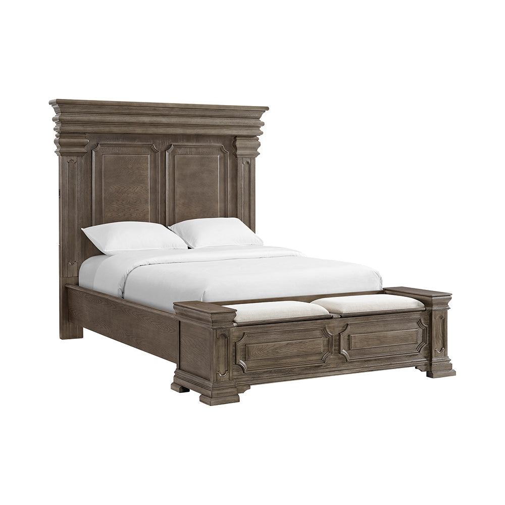 Picket House Furnishings - Paterson Queen Storage 5PC Bedroom Set in Grey - B.10315.QSB.NSDRC view 3