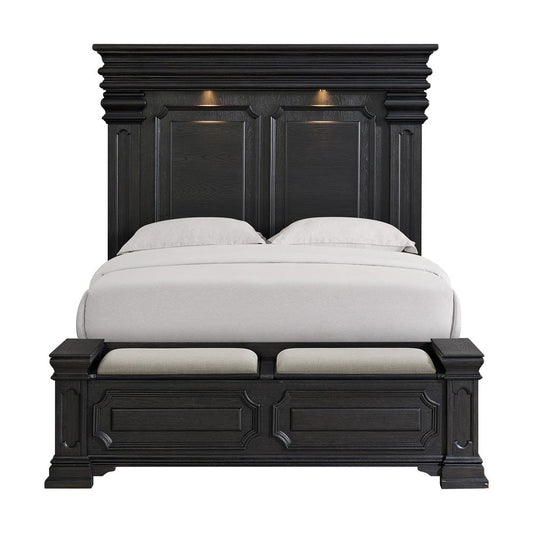 Picket House Furnishings -  Paterson Queen Storage Bed in Black - B.10318.QSB view 2