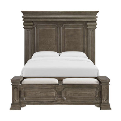 Picket House Furnishings - Paterson Queen Storage Bed in Grey - B-10315-QSB veiw 3
