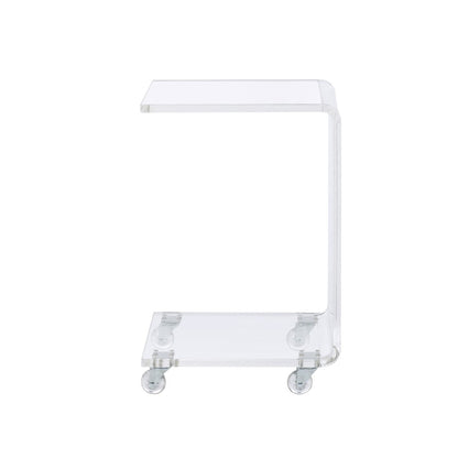 Picket House Furnishings - Peek Acrylic Snack Table in Clear - CIR500STE veiw 3