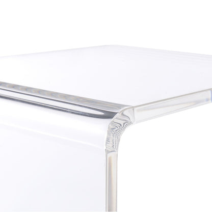 Picket House Furnishings - Peek Acrylic Snack Table in Clear - CIR500STE veiw 5