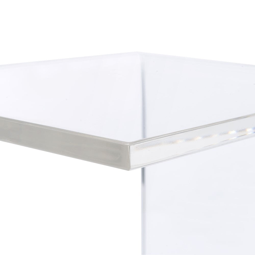 Picket House Furnishings - Peek Acrylic Snack Table in Clear - CIR500STE veiw 6