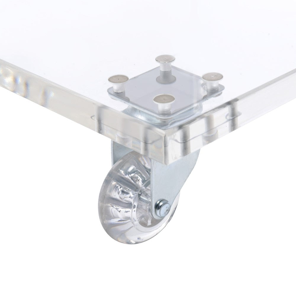 Picket House Furnishings - Peek Acrylic Snack Table in Clear - CIR500STE veiw 7