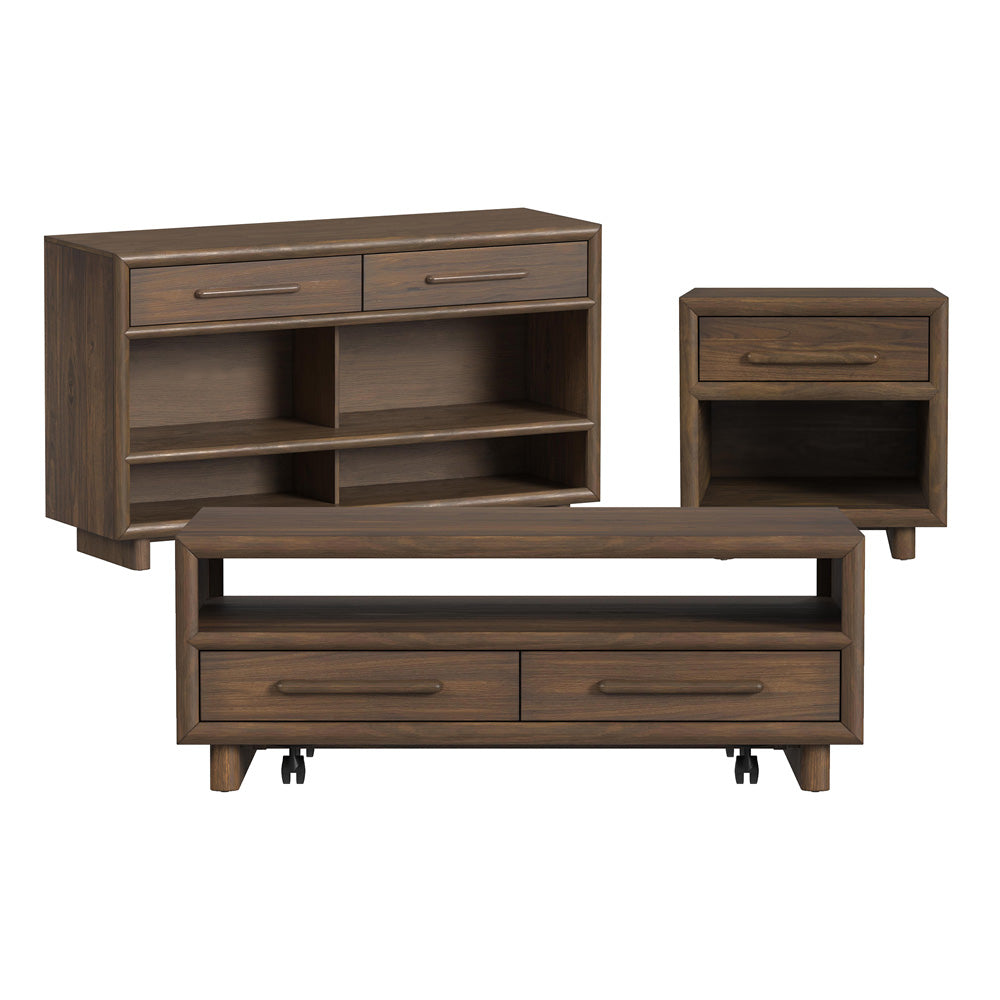 Picket House Furnishings - Perth 3PC Occasional Table Set in Brown-Coffee Table, End Table & Sofa Table - T-16760-5-ST-3PC view 1