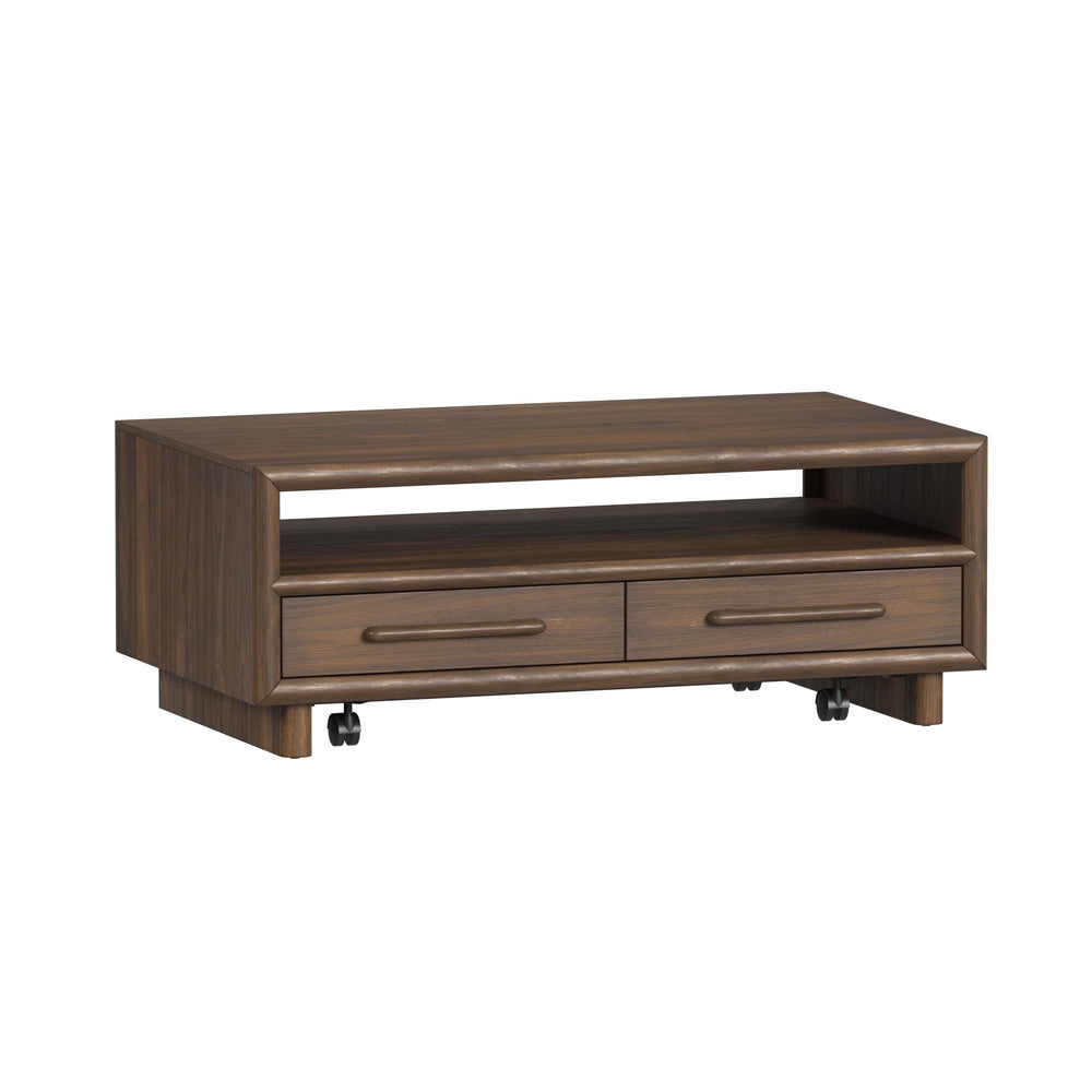 Picket House Furnishings - Perth 4-Drawer Coffee Table with Casters in Brown - T-16760-5-CT view 1