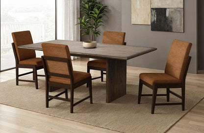 Picket House Furnishings -  Perth 5PC Standard Height Dining Set in Brown-Table and Four PU Chairs - D-16760-5-DT-5PC view 7