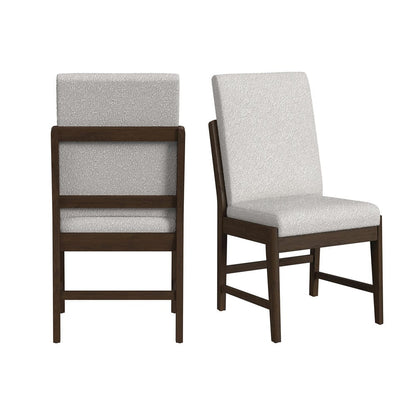 Picket House Furnishings -  Perth Dining Side Chair with Boucle Beige Fabric in Brown Set of 2 - D-16760-5-SC2 view 1