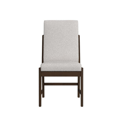 Picket House Furnishings -  Perth Dining Side Chair with Boucle Beige Fabric in Brown Set of 2 - D-16760-5-SC2 view 3