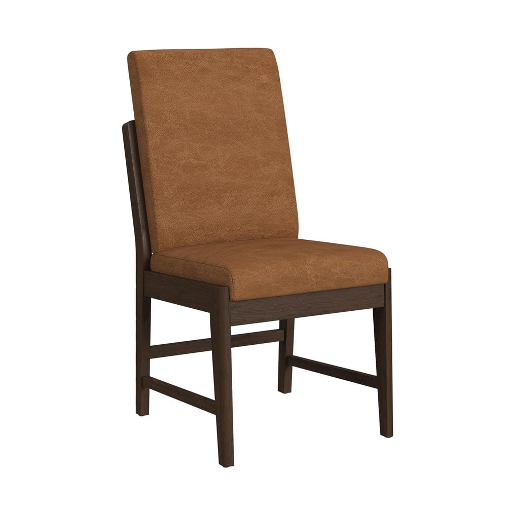 Picket House Furnishings -  Perth Dining Side Chair with Bozeman Brown PU in Brown Set of 2 - D-16760-5-SC1 view 2