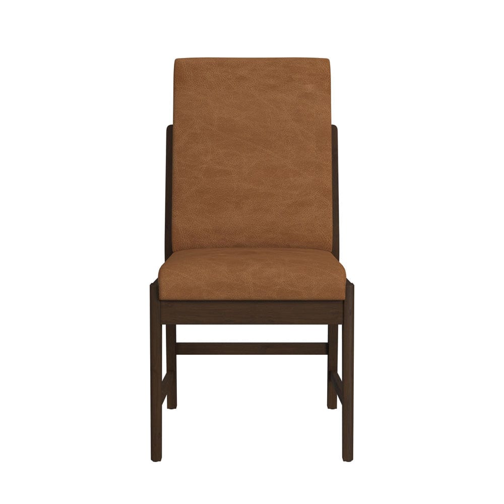 Picket House Furnishings -  Perth Dining Side Chair with Bozeman Brown PU in Brown Set of 2 - D-16760-5-SC1 view 3