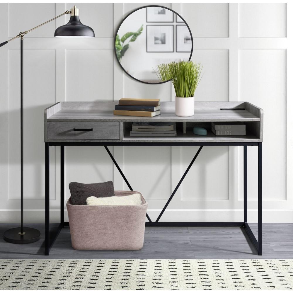 Picket House Furnishings - Peyton Desk in Grey - CKPS300DK veiw 2