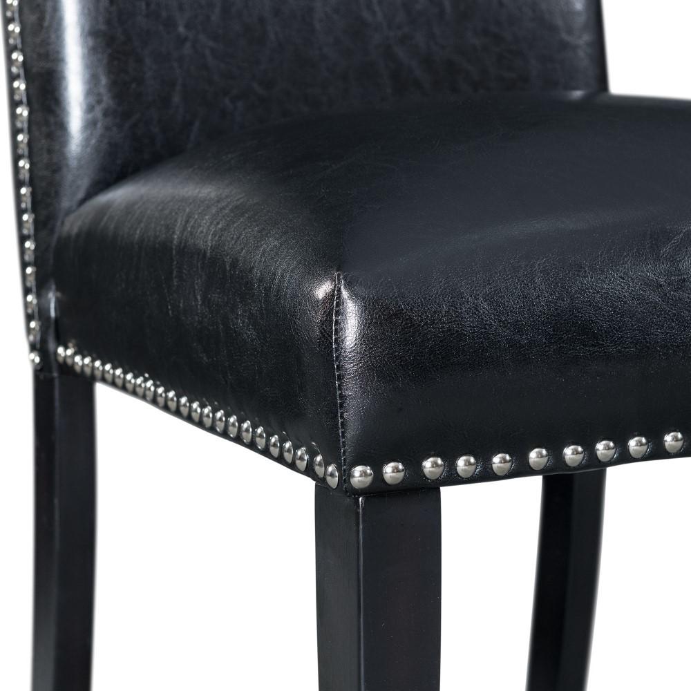 Picket House Furnishings - Pia Faux Leather Counter Height Side Chair in Black (Set of 2) - DMI100CSC veiw 9