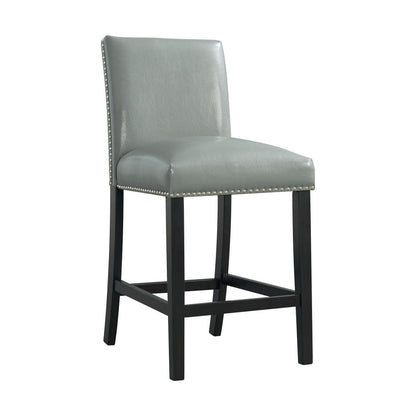 Picket House Furnishings - Pia Faux Leather Counter Height Side Chair in Grey (Set of 2) - DMI300CSC veiw 2