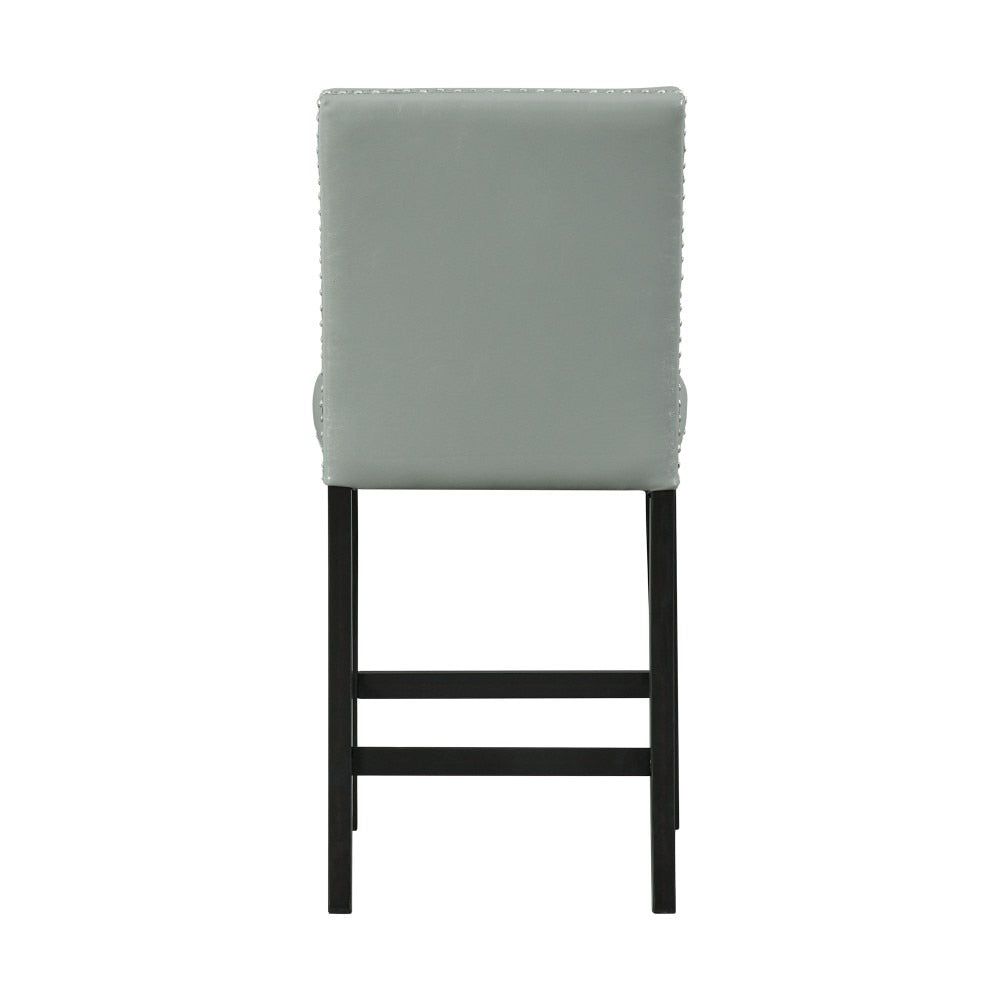 Picket House Furnishings - Pia Faux Leather Counter Height Side Chair in Grey (Set of 2) - DMI300CSC veiw 4