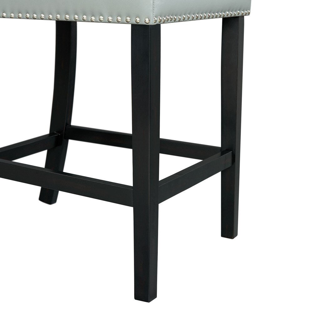 Picket House Furnishings - Pia Faux Leather Counter Height Side Chair in Grey (Set of 2) - DMI300CSC veiw 6