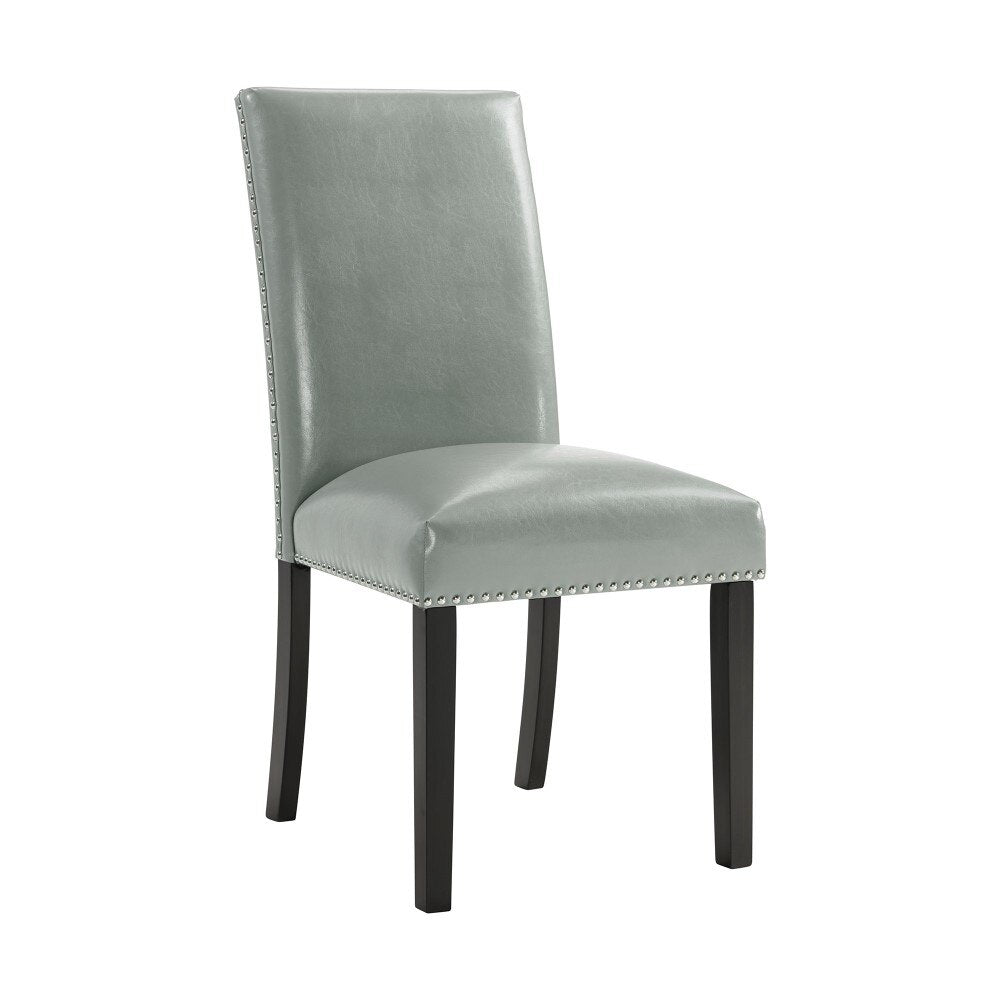 Picket House Furnishings - Pia Faux Leather Dining Side Chair in Grey (Set of 2) - DMI300SC veiw 2