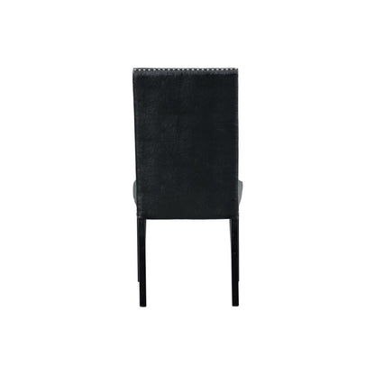 Picket House Furnishings - Pia Faux Leather Side Chair in Black (Set of 2) - DMI100SC veiw 5
