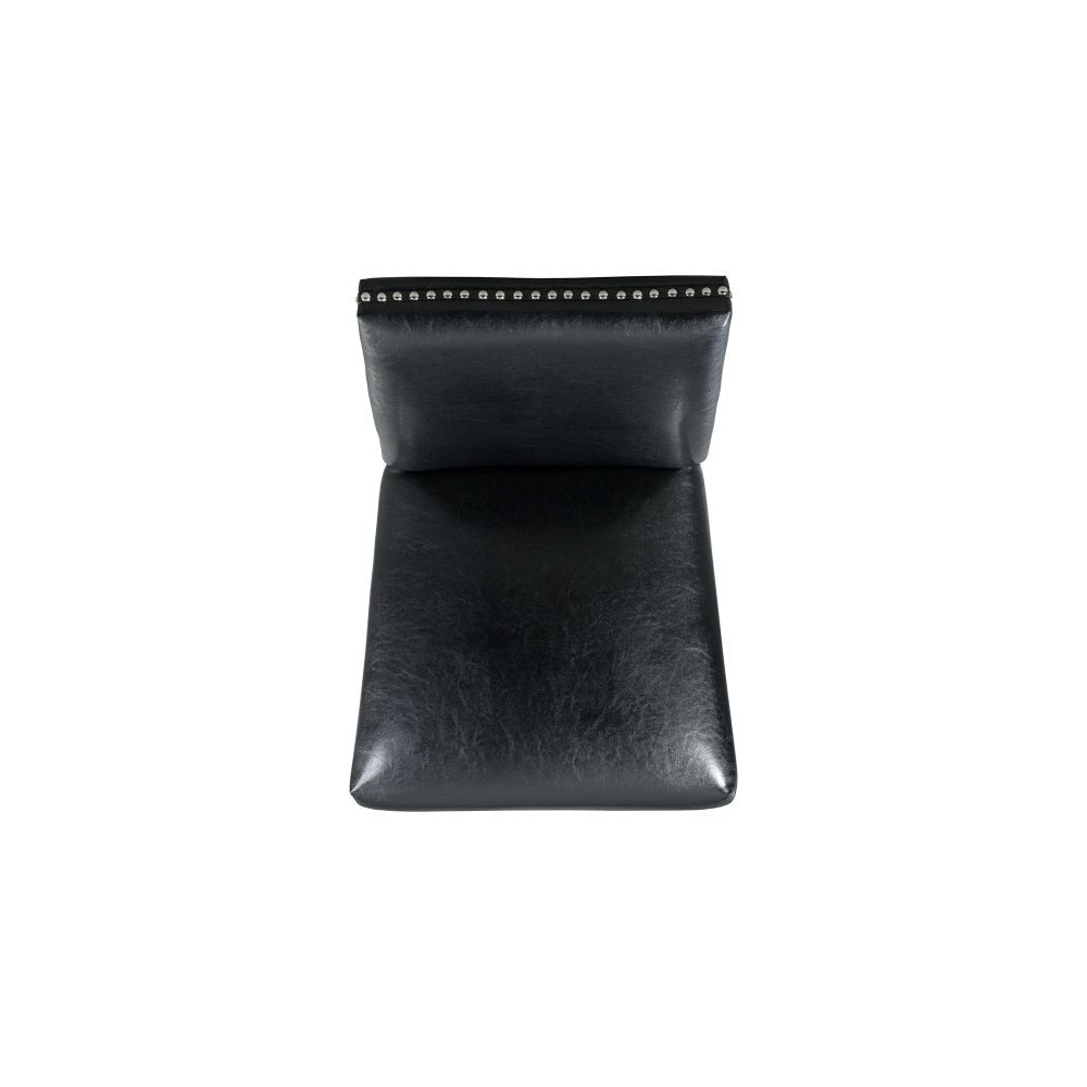 Picket House Furnishings - Pia Faux Leather Side Chair in Black (Set of 2) - DMI100SC veiw 7